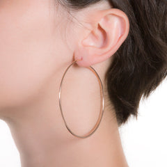 Litho Eco Hoop Large | 2.5" Earrings