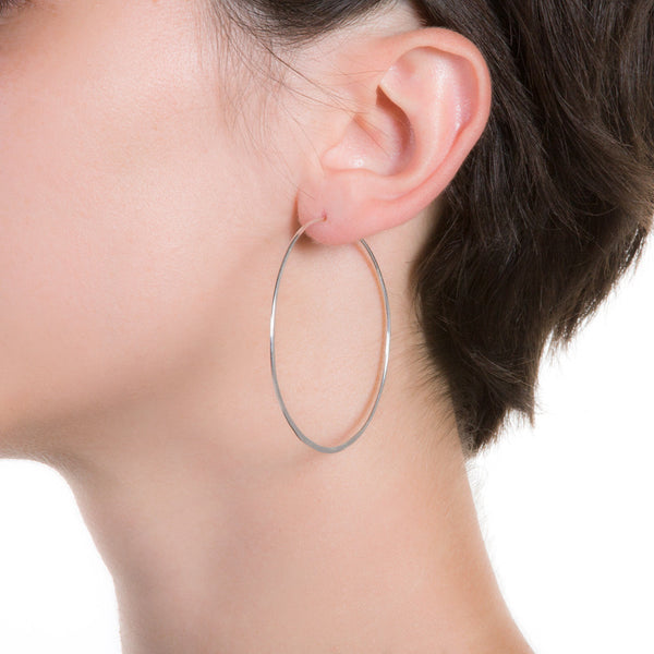 Litho Eco Hoop Medium | 2" Earrings