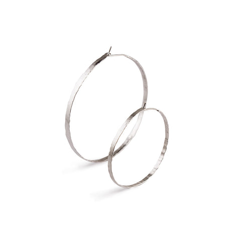 Litho Forged Hoop Small Earrings | 1.75