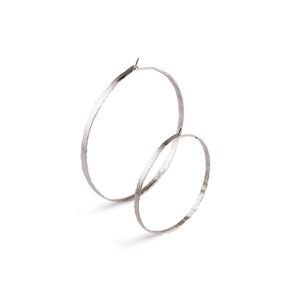 Litho Forged Hoop Small Earrings | 1.75" Earrings