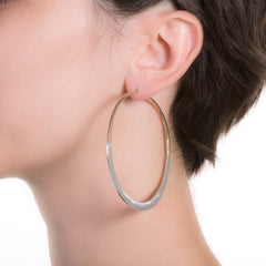 Litho Luna Hoop Large | 2.5" Earrings