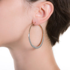 Litho Luna Hoop Medium | 2" Earrings